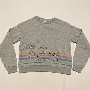 Disney Lion King Sweatshirt Graphic Outline Size Small Sweater